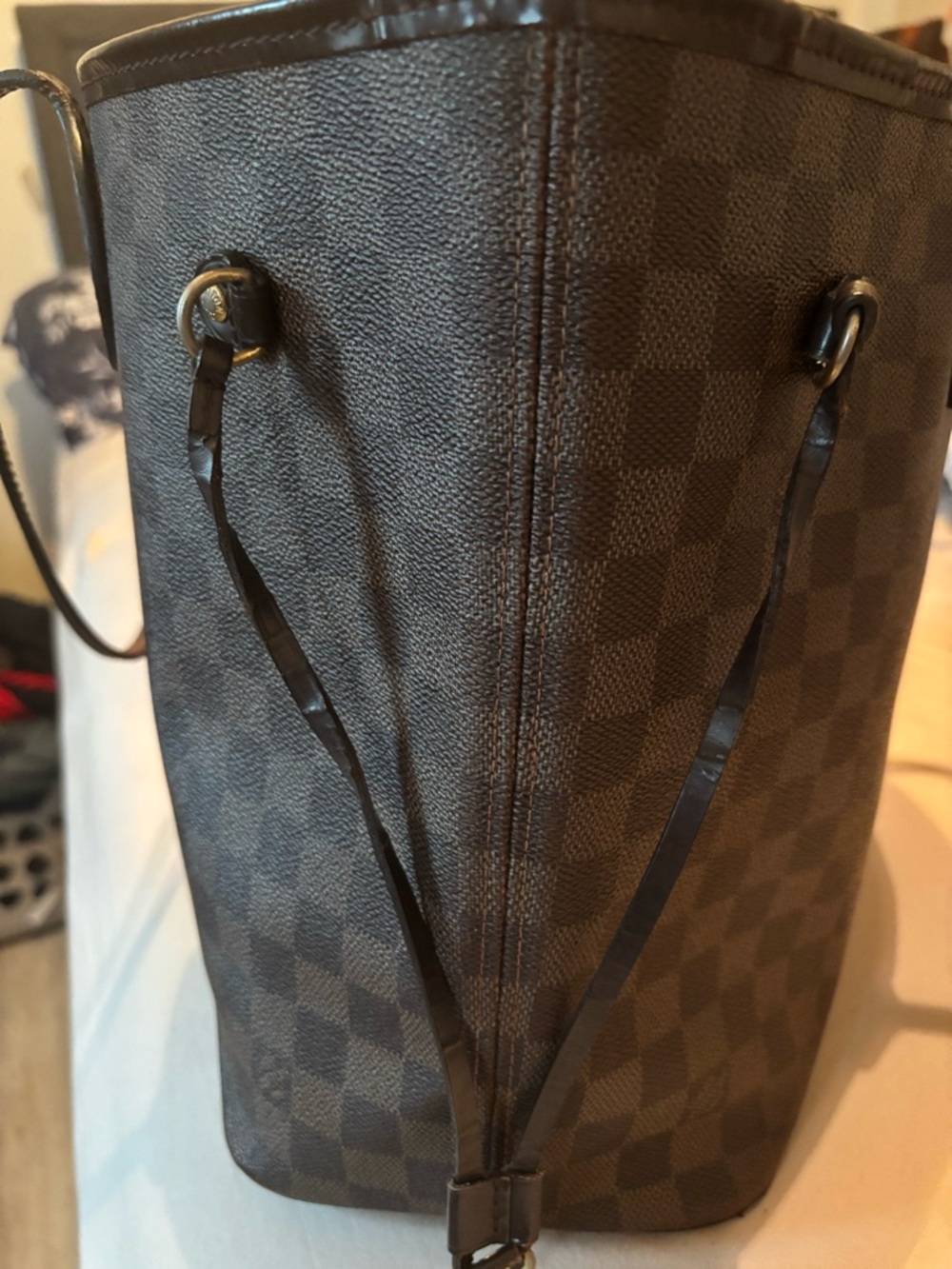 Louis Vuitton Neverfull MM Damier Ebene | Authentic-overall good used condition - Picture 2 of 16
